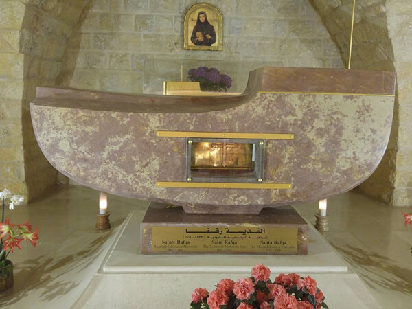 St. Rafqa Coffin