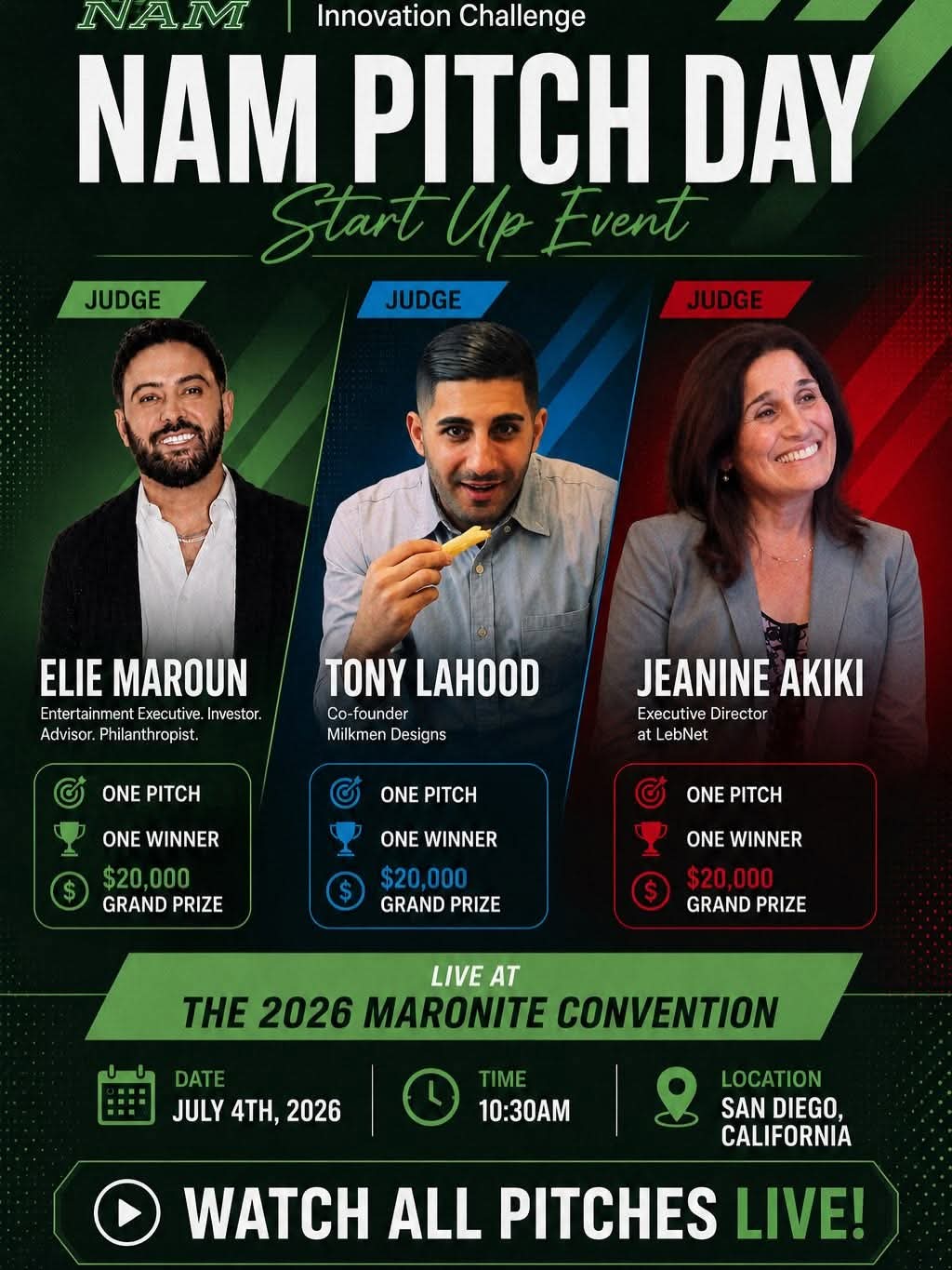 NAM-Pitch-Day NAM Pitch Day - Saturday July 4th 2026, San Diego CA